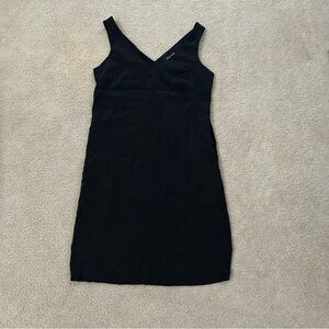 EUC Universal Standard Jade Cupro V Neck Tank Dress Office Party Pockets Fall